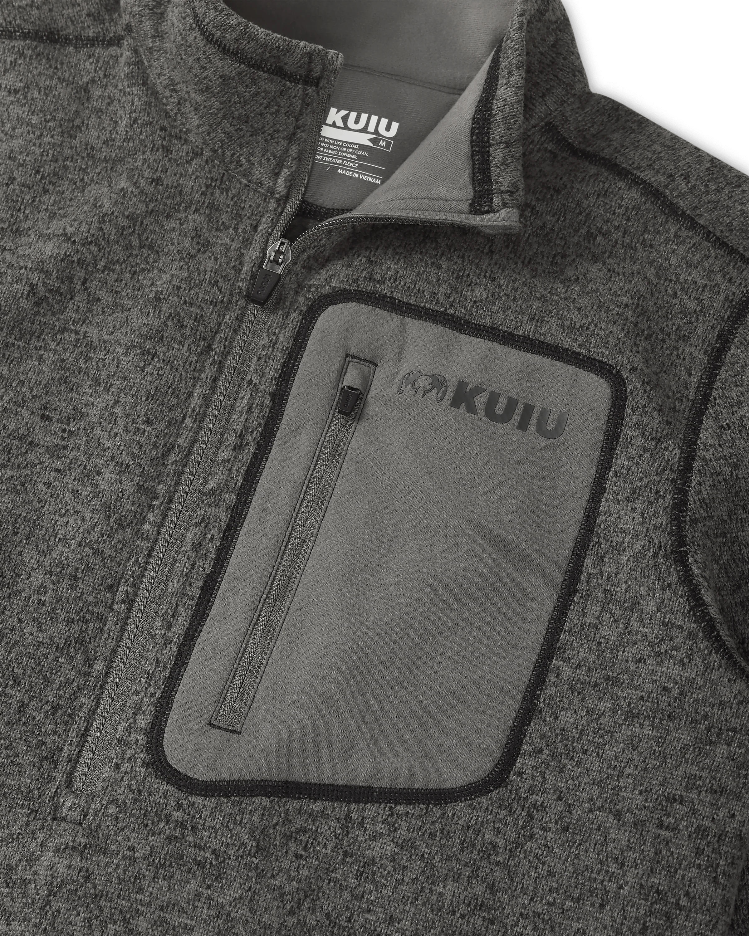 Base Camp Pullover Sweater | Charcoal Heather - Image 3