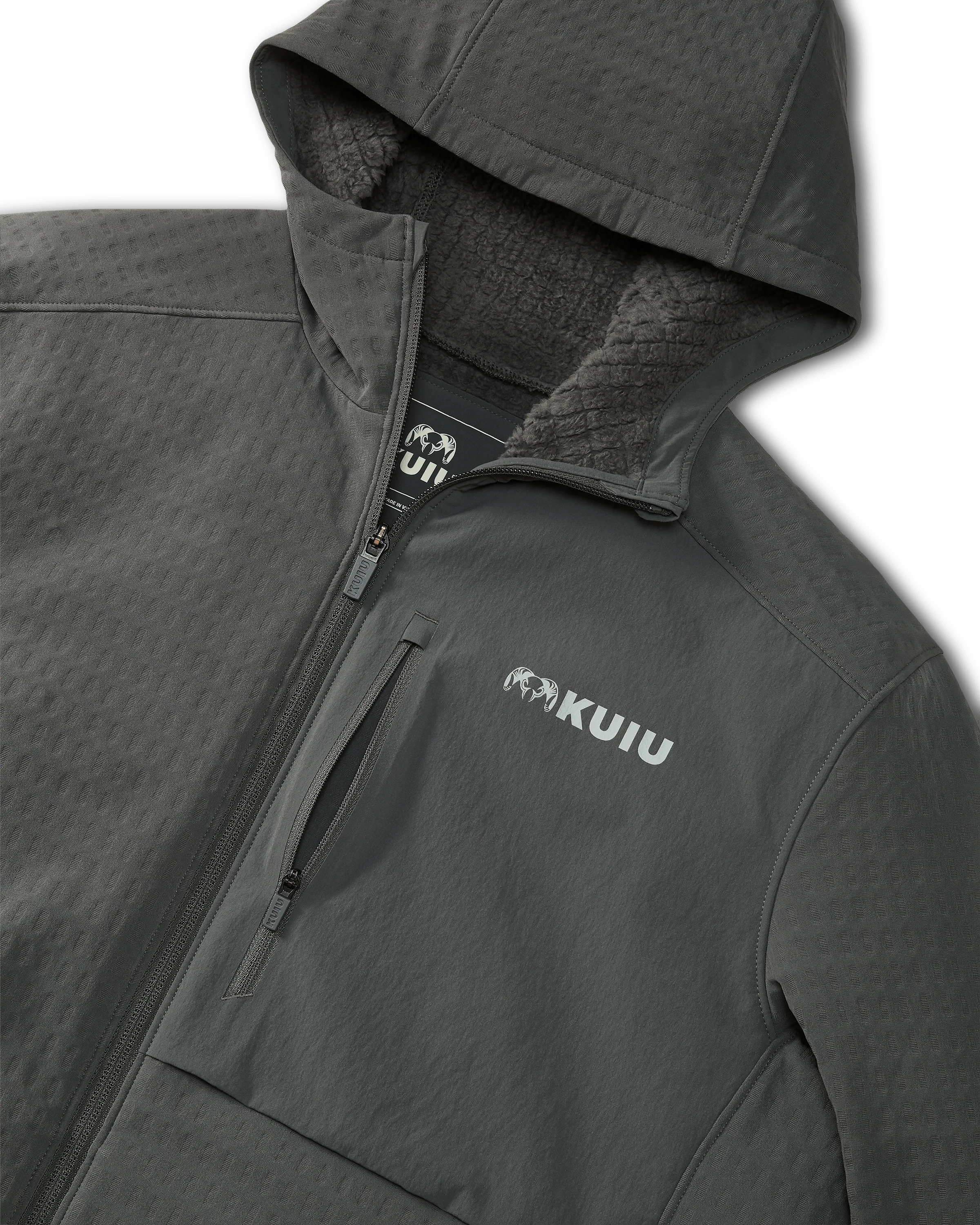 Blockfield Fleece Hoodie | Gunmetal - Image 3