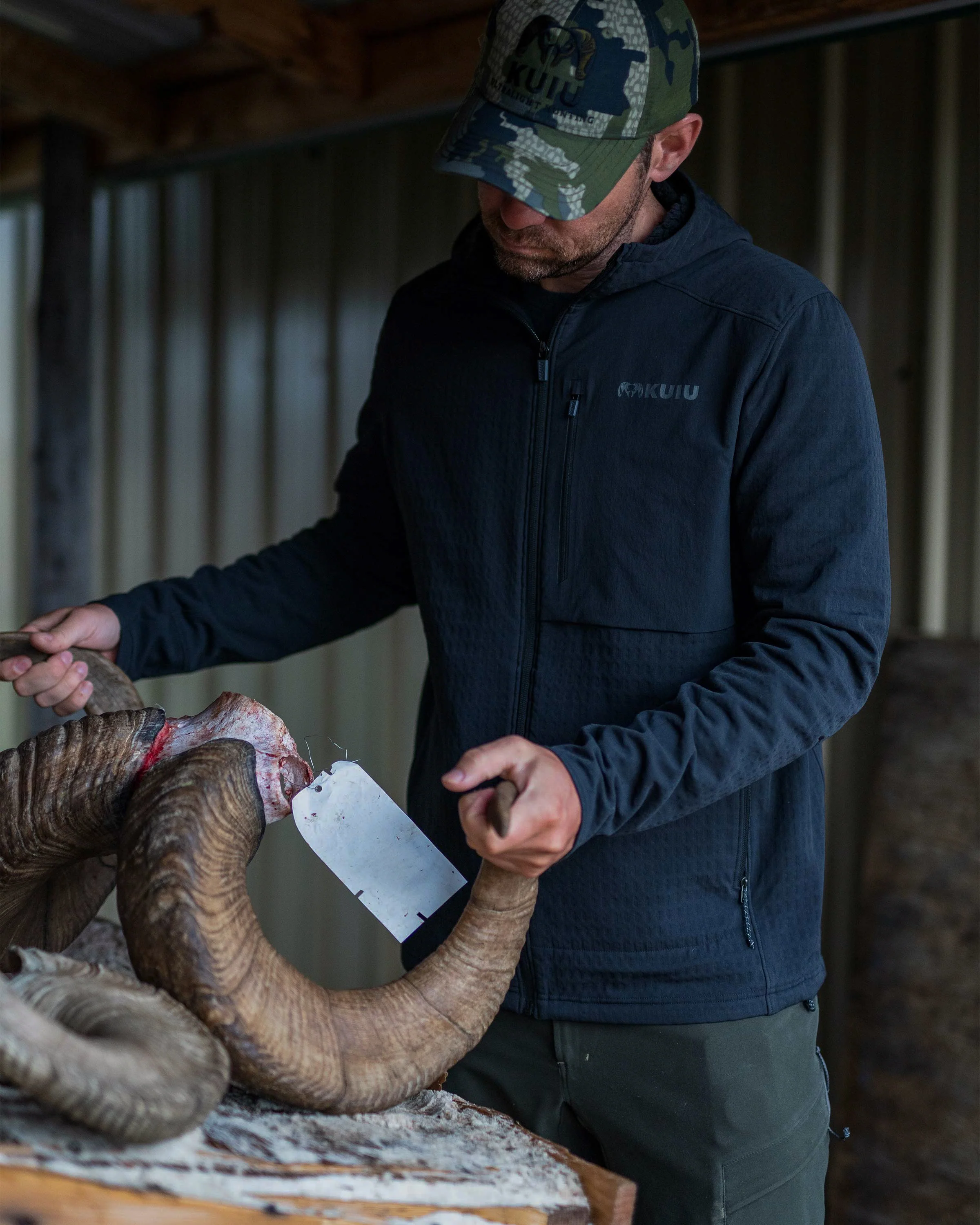 Blockfield Fleece Hoodie | Black - Image 5