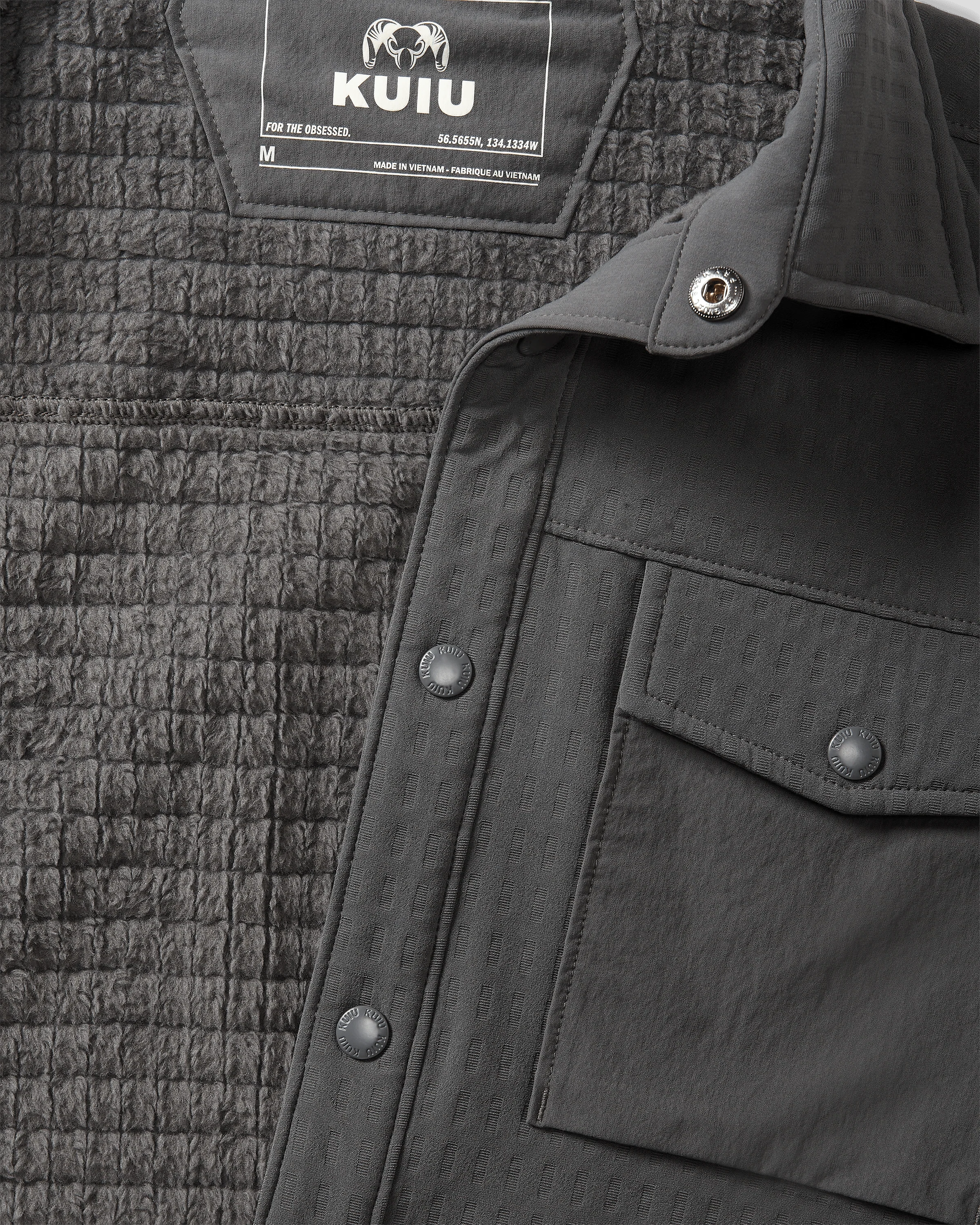 Blockfield Fleece Shirt Jacket | Gunmetal - Image 4