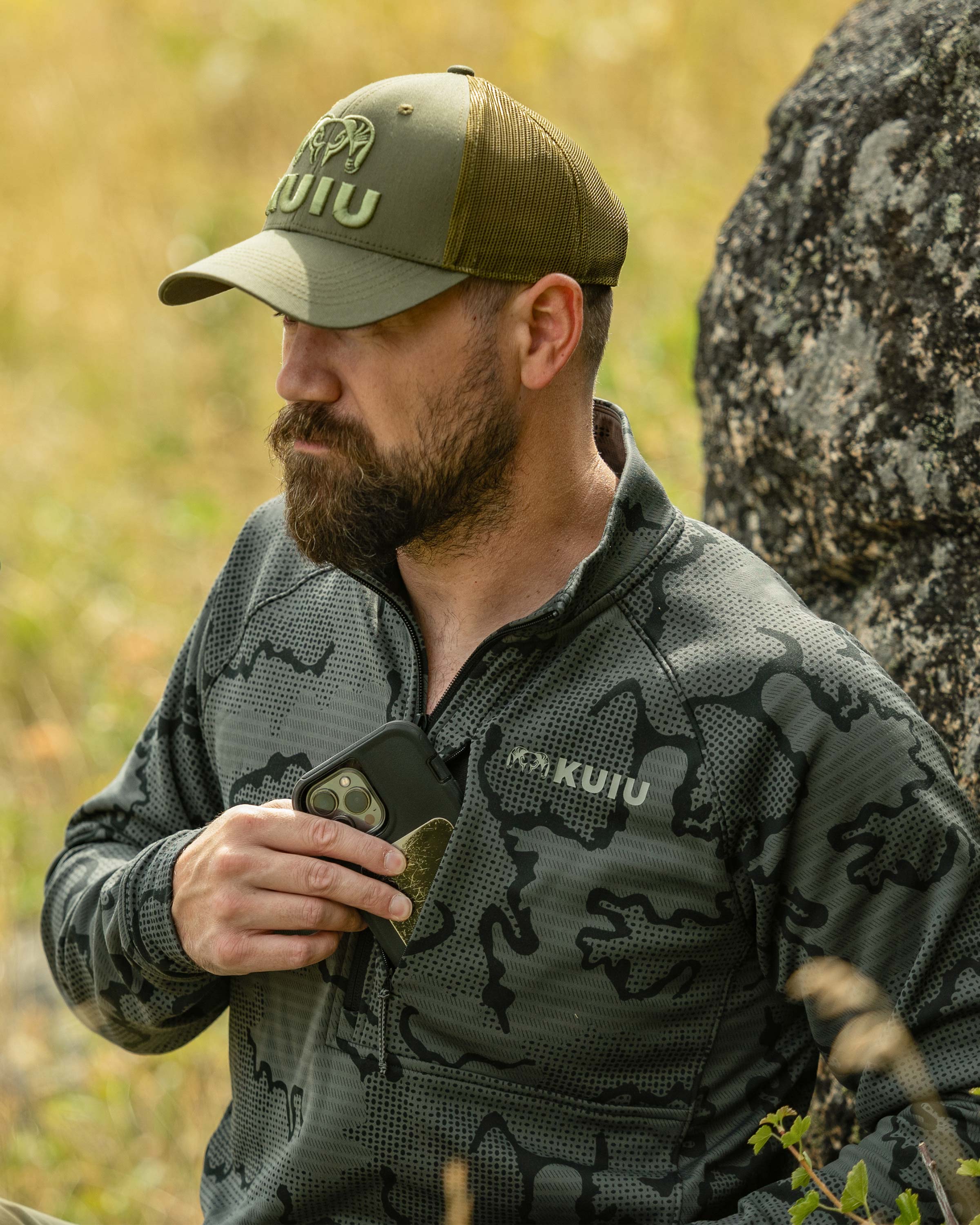 Ridgepoint Fleece Zip-T | Black Tonal - Image 6