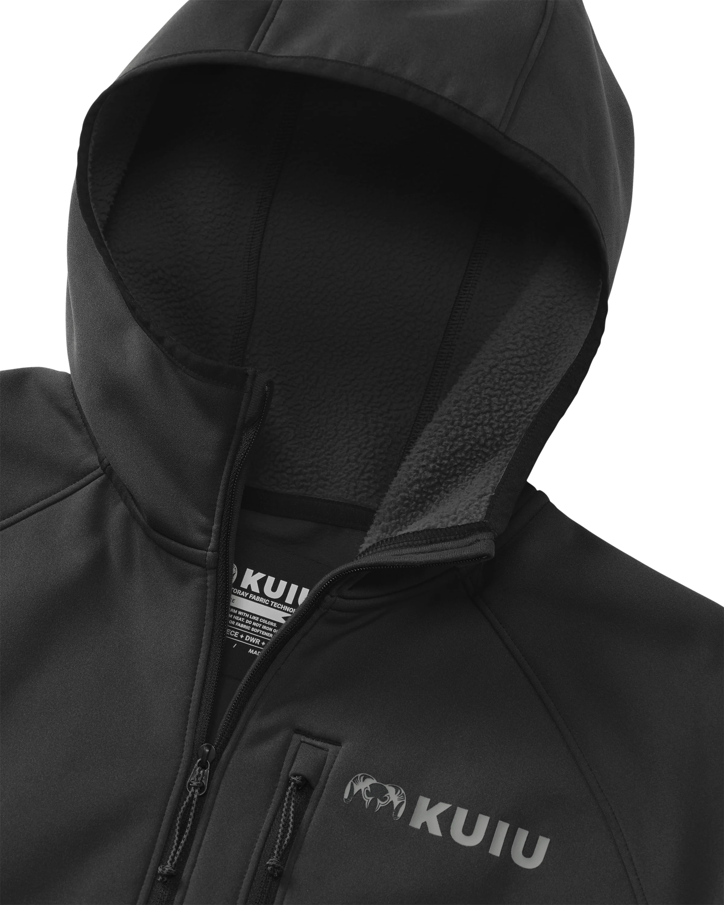 StrongFleece 235 Zip-T Hoodie | Black - Image 3