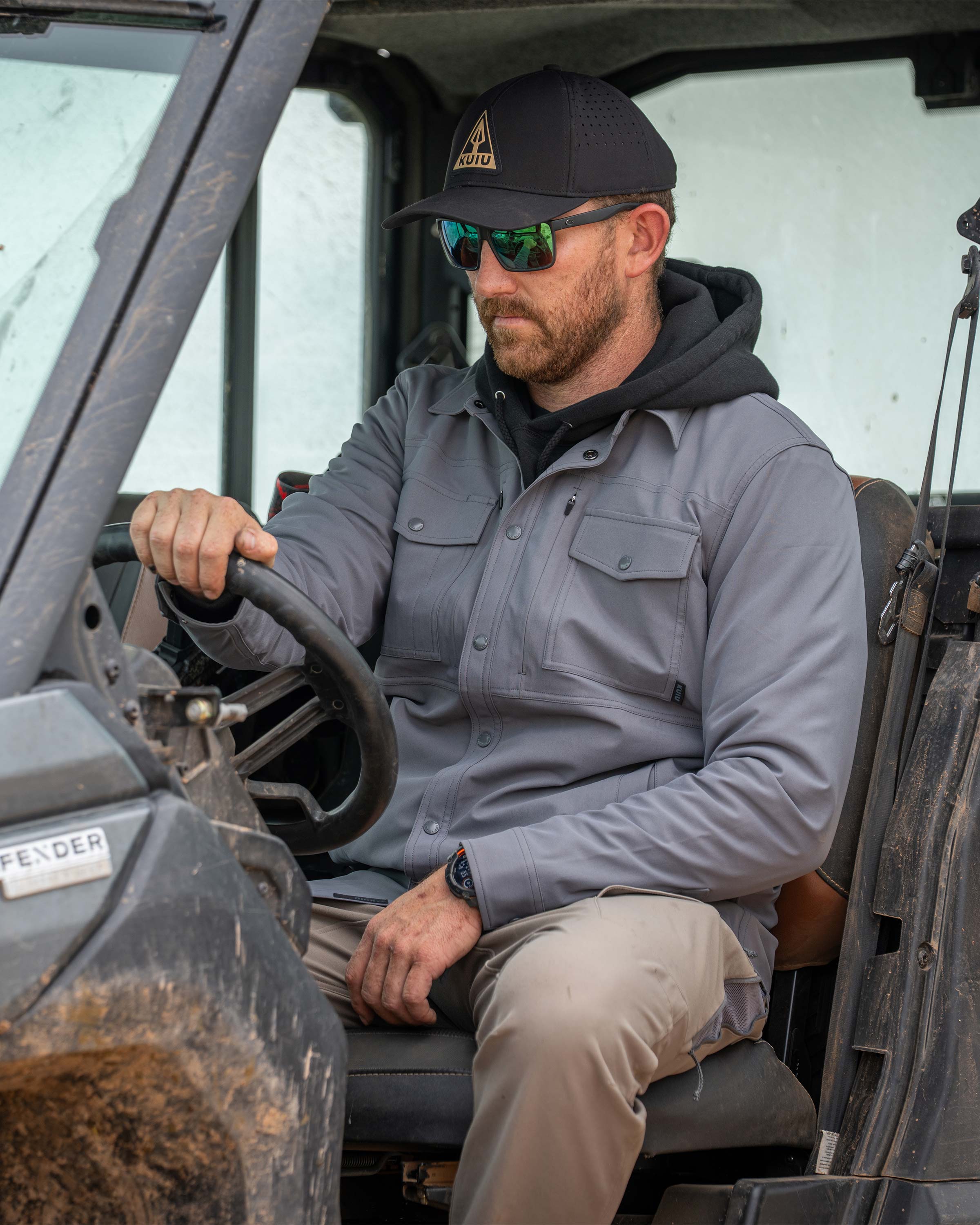 Tour Shirt Jacket | Steel Blue - Image 5